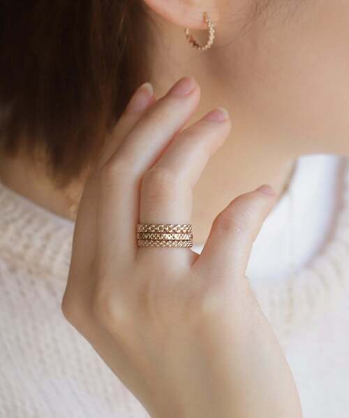 SIENA ROSE(シエナロゼ)の「ROSETEN・ロンバスリング(リング・レディース・ピンクゴールド・13号/9号/11号)」の7枚目の写真