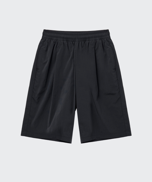 MUSINSA STANDARD KIDS（ムシンサスタンダードキッズ）の「クールタッチワンタックバミューダパンツ[ブラック]（その他パンツ・レディース・その他・110/120/130/140/150/160）」の3枚目の写真