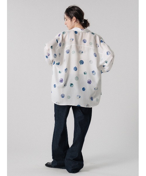 ELCHELE(エルチェレ)の「PAGE2026 #4 SHIRT(シャツ/ブラウス・レディース・ネイビー/ホワイト・FREE)」の11枚目の写真