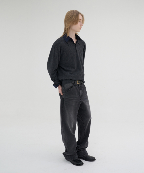 NOUN(ノウン)の「engineered motion denim pants (black)(デニムパンツ・メンズ・その他・1/2/0)」の3枚目の写真