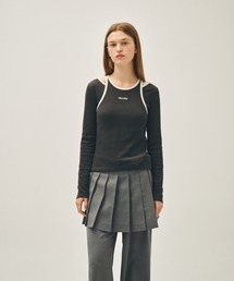 W SLEEVELESS LAYERED LONG SLEEVE TEE