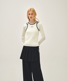 W SLEEVELESS LAYERED LONG SLEEVE TEE