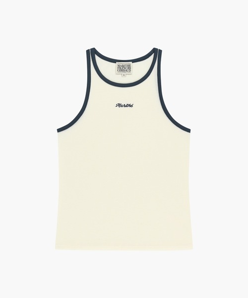 MARITHE + FRANCOIS GIRBAUD(マリテフランソワジルボー)の「W SLEEVELESS LAYERED LONG SLEEVE TEE(Tシャツ/カットソー・レディース・アイボリー/チャコール・MEDIUM/SMALL)」の12枚目の写真