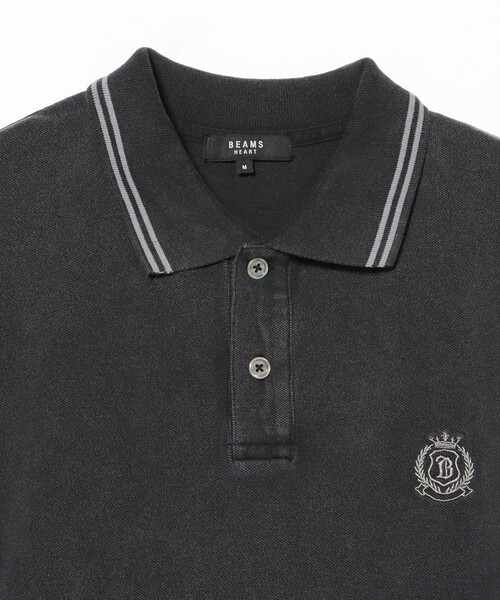 BEAMS HEART(ビームスハート)の「フェード エンブレム ポロシャツ(ポロシャツ・メンズ・ブラック/ブラウン・SMALL/MEDIUM/LARGE)」の10枚目の写真
