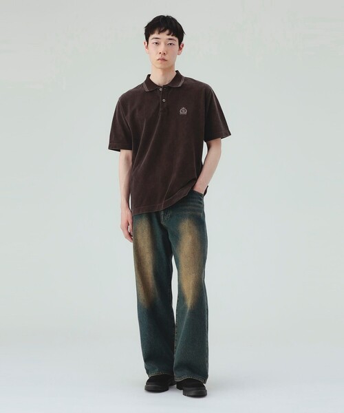 BEAMS HEART(ビームスハート)の「フェード エンブレム ポロシャツ(ポロシャツ・メンズ・ブラック/ブラウン・SMALL/MEDIUM/LARGE)」の14枚目の写真