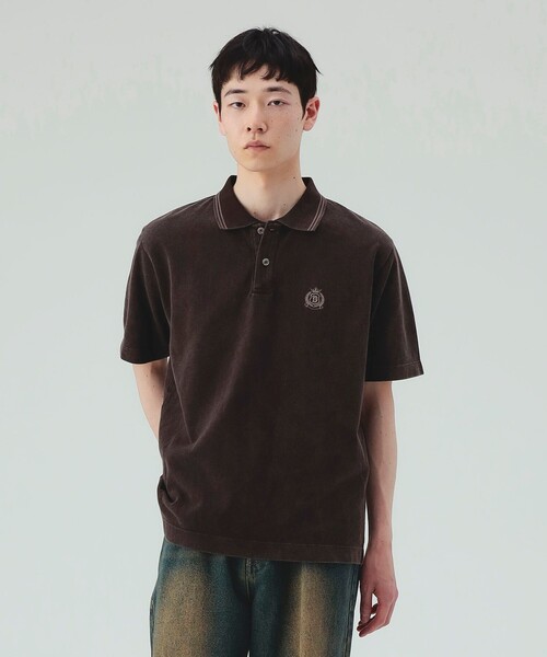 BEAMS HEART(ビームスハート)の「フェード エンブレム ポロシャツ(ポロシャツ・メンズ・ブラック/ブラウン・SMALL/MEDIUM/LARGE)」の16枚目の写真