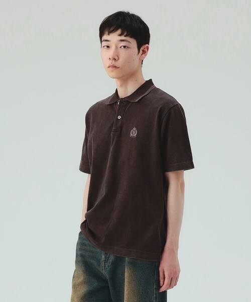 BEAMS HEART(ビームスハート)の「フェード エンブレム ポロシャツ(ポロシャツ・メンズ・ブラック/ブラウン・SMALL/MEDIUM/LARGE)」の4枚目の写真