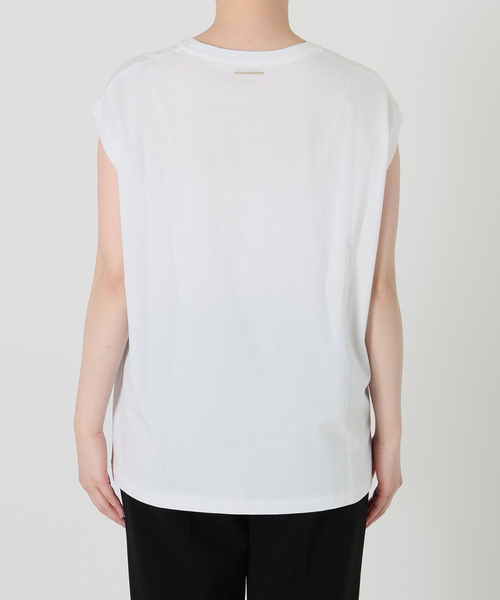 VERMEIL par iena(ヴェルメイユパーイエナ)の「ディオラマ クルーネック フレンチ Tシャツ(Tシャツ/カットソー・レディース・ブラック/ホワイト・FREE)」の18枚目の写真