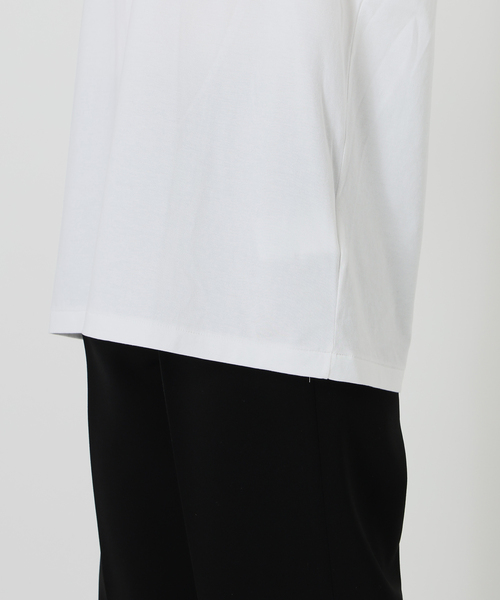 VERMEIL par iena(ヴェルメイユパーイエナ)の「ディオラマ クルーネック フレンチ Tシャツ(Tシャツ/カットソー・レディース・ブラック/ホワイト・FREE)」の15枚目の写真