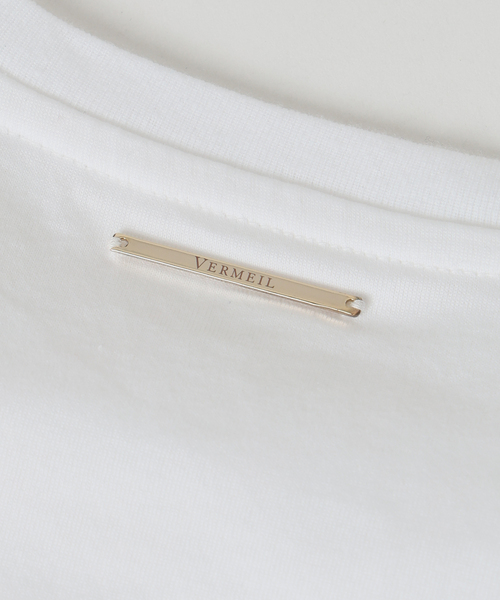 VERMEIL par iena(ヴェルメイユパーイエナ)の「ディオラマ クルーネック フレンチ Tシャツ(Tシャツ/カットソー・レディース・ブラック/ホワイト・FREE)」の14枚目の写真