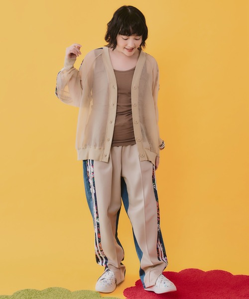 ScoLar(スカラー)の「162643:汗取りパッド付きタンクトップ(タンクトップ・レディース・ブラウン/ブラック・L/M)」の5枚目の写真