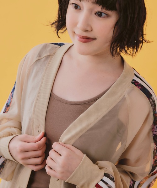 ScoLar(スカラー)の「162643:汗取りパッド付きタンクトップ(タンクトップ・レディース・ブラウン/ブラック・L/M)」の4枚目の写真