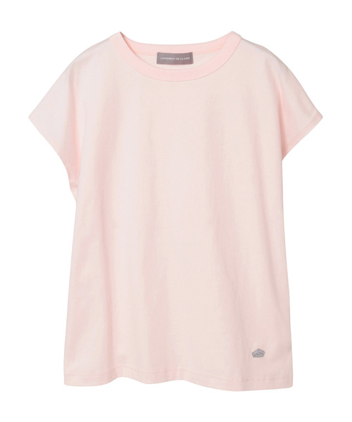 LOGEMENT DE CLAIRE(ロジュモンドクレール)の「フレンチスリーブTシャツ(Tシャツ/カットソー・レディース・ブルー系その他/オフホワイト/ライトピンク/ダークブラウン・FREE)」の8枚目の写真