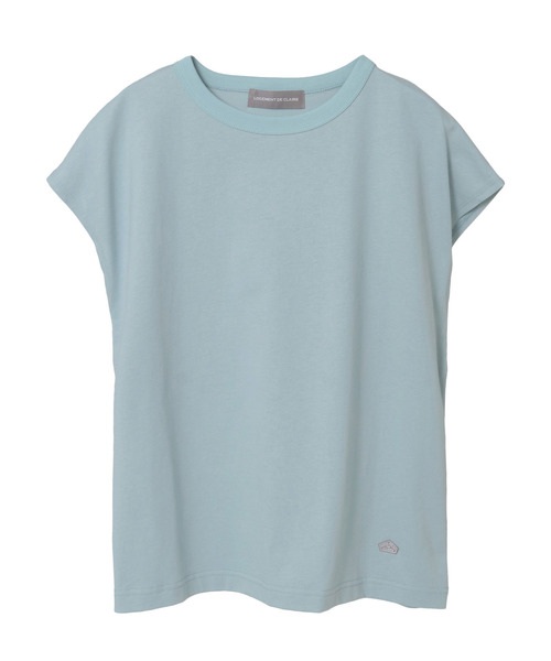 LOGEMENT DE CLAIRE(ロジュモンドクレール)の「フレンチスリーブTシャツ(Tシャツ/カットソー・レディース・ブルー系その他/オフホワイト/ライトピンク/ダークブラウン・FREE)」の10枚目の写真