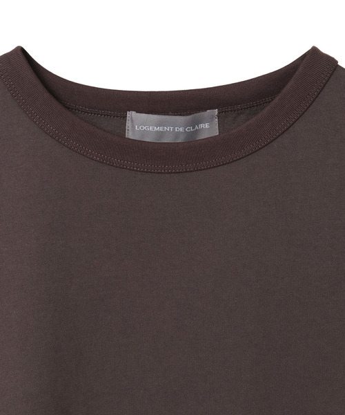 LOGEMENT DE CLAIRE(ロジュモンドクレール)の「フレンチスリーブTシャツ(Tシャツ/カットソー・レディース・ブルー系その他/オフホワイト/ライトピンク/ダークブラウン・FREE)」の22枚目の写真