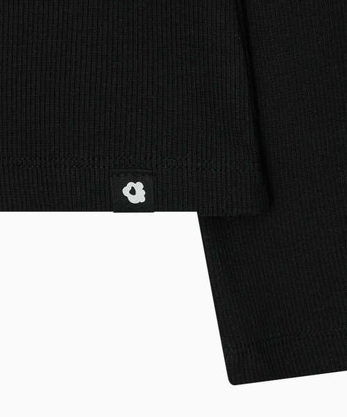 OHESHIO(オヘシオ)の「HENLEY NECK BUTTON LONG SLEEVE, BLACK(Tシャツ/カットソー・レディース・その他・FREE)」の9枚目の写真