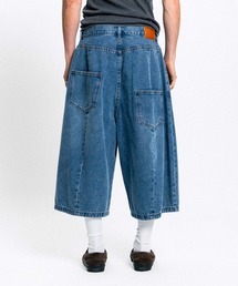 Elanque（エランク）の「wide denim shorts / ワイドデニムハーフパンツ（デニムパンツ）」