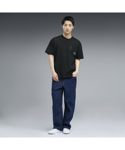 PUMA(プーマ)の「PUMA プーマ メンズ ESS エレベーテッド ウーブン ライク 半袖 Tシャツ(Tシャツ/カットソー・メンズ・ブラック/オレンジ系その他/グリーン系その他・XX-LARGE/X-LARGE/LARGE/MEDIUM/SMALL)」の8枚目の写真