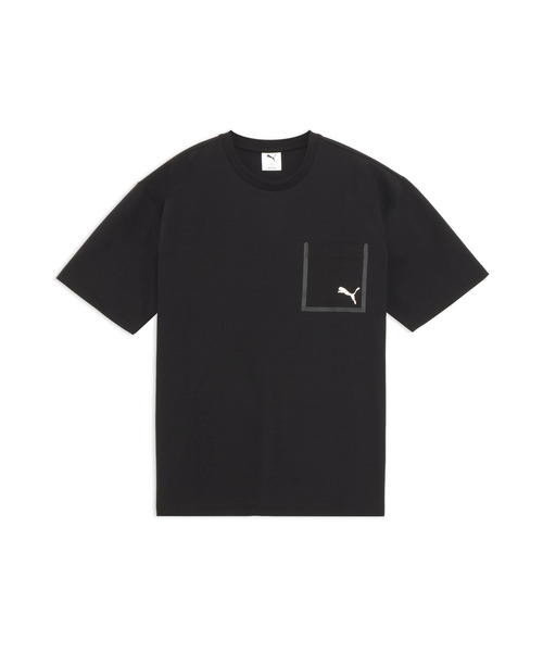 PUMA(プーマ)の「PUMA プーマ メンズ ESS エレベーテッド ウーブン ライク 半袖 Tシャツ(Tシャツ/カットソー・メンズ・ブラック/オレンジ系その他/グリーン系その他・XX-LARGE/X-LARGE/LARGE/MEDIUM/SMALL)」の9枚目の写真