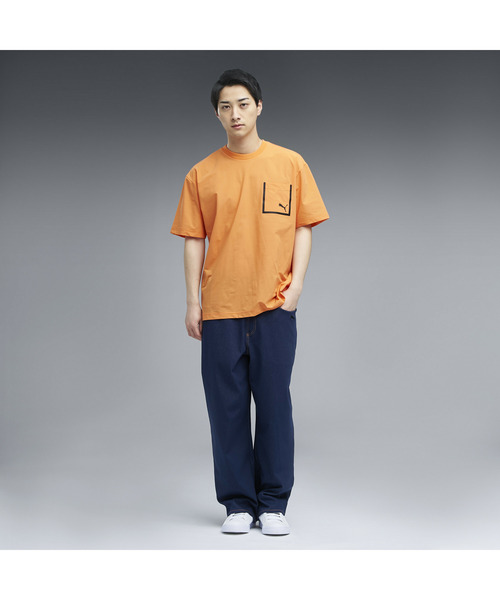 PUMA(プーマ)の「PUMA プーマ メンズ ESS エレベーテッド ウーブン ライク 半袖 Tシャツ(Tシャツ/カットソー・メンズ・ブラック/オレンジ系その他/グリーン系その他・XX-LARGE/X-LARGE/LARGE/MEDIUM/SMALL)」の22枚目の写真