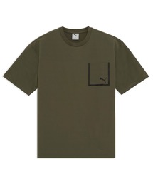 PUMA（プーマ）の「PUMA プーマ メンズ ESS エレベーテッド ウーブン ライク 半袖 Tシャツ（Tシャツ/カットソー）」