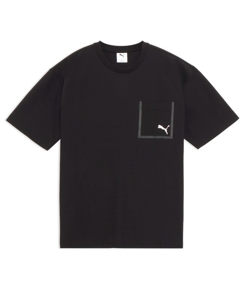 PUMA(プーマ)の「PUMA プーマ メンズ ESS エレベーテッド ウーブン ライク 半袖 Tシャツ(Tシャツ/カットソー・メンズ・ブラック/オレンジ系その他/グリーン系その他・XX-LARGE/X-LARGE/LARGE/MEDIUM/SMALL)」の2枚目の写真