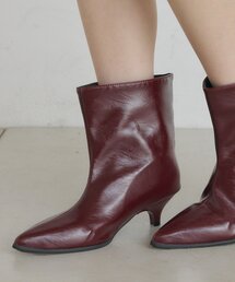 [mline]ポインテッドトゥ ショートブーツ