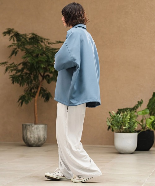 CAMBIO(カンビオ)の「mp14972- Drape Wide Straight Pants ワイドストレートパンツ(S68726cmb)(その他パンツ・メンズ・ネイビー/キナリ/スモーク/ブラック・L/M/S)」の10枚目の写真