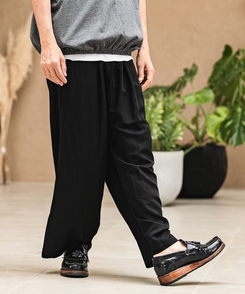 CAMBIO(カンビオ)の「mp14972- Drape Wide Straight Pants ワイドストレートパンツ(S68726cmb)(その他パンツ・メンズ・ネイビー/キナリ/スモーク/ブラック・L/M/S)」の17枚目の写真