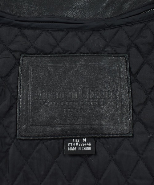 VINTAGE（ヴィンテージ）の「【USED】American Classics レザージャケット（ライダースジャケット・メンズ・ブラック・MEDIUM）」の11枚目の写真