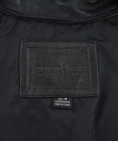 VINTAGE（ヴィンテージ）の「【USED】American Classics レザージャケット（ライダースジャケット・メンズ・ブラック・MEDIUM）」の17枚目の写真