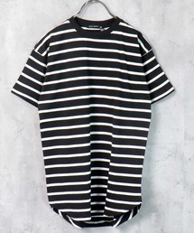 Outfitter lab（アウトフィッターラボ）の「ビッグシルエット ボーダーワンピース（ワンピース）」