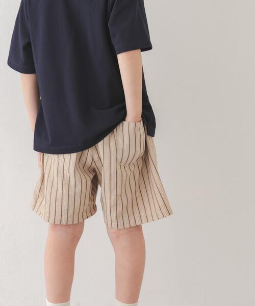 URBAN RESEARCH DOORS(アーバンリサーチドアーズ)の「『150サイズあり』ストライプショートパンツ(KIDS)(その他パンツ・キッズ・グリーン系その他/ベージュ・105/150/120/135)」の4枚目の写真