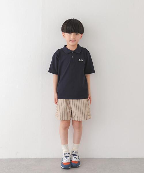URBAN RESEARCH DOORS(アーバンリサーチドアーズ)の「『150サイズあり』ストライプショートパンツ(KIDS)(その他パンツ・キッズ・グリーン系その他/ベージュ・105/150/120/135)」の5枚目の写真