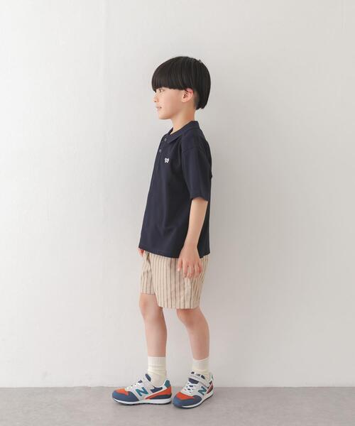 URBAN RESEARCH DOORS(アーバンリサーチドアーズ)の「『150サイズあり』ストライプショートパンツ(KIDS)(その他パンツ・キッズ・グリーン系その他/ベージュ・105/150/120/135)」の6枚目の写真