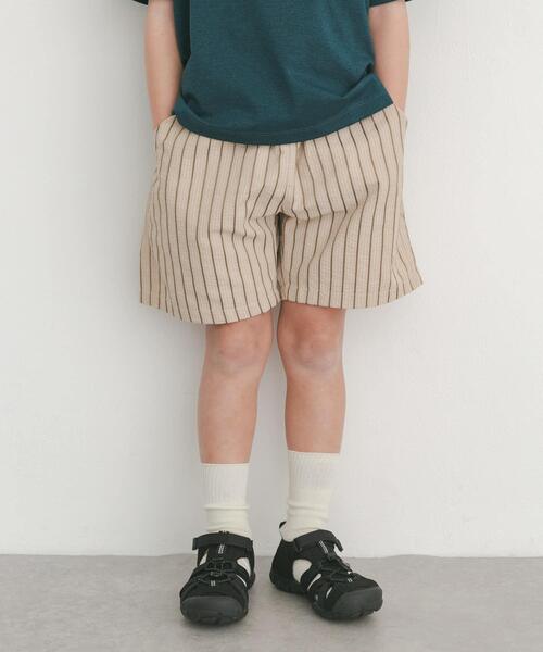 URBAN RESEARCH DOORS(アーバンリサーチドアーズ)の「『150サイズあり』ストライプショートパンツ(KIDS)(その他パンツ・キッズ・グリーン系その他/ベージュ・105/150/120/135)」の9枚目の写真