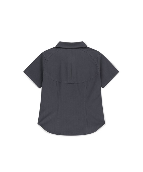 SUNLOVE（サンラブ）の「W Wave Herringbon Shirt（シャツ/ブラウス・レディース・ネイビー/カーキ/ブラウン/ローズ・S/M）」の16枚目の写真