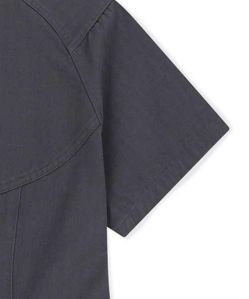 SUNLOVE（サンラブ）の「W Wave Herringbon Shirt（シャツ/ブラウス・レディース・ネイビー/カーキ/ブラウン/ローズ・S/M）」の19枚目の写真