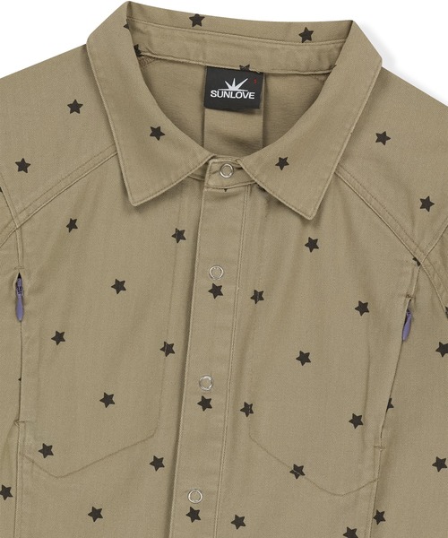 SUNLOVE（サンラブ）の「W Wave Herringbon Shirt（シャツ/ブラウス・レディース・ネイビー/カーキ/ブラウン/ローズ・S/M）」の11枚目の写真