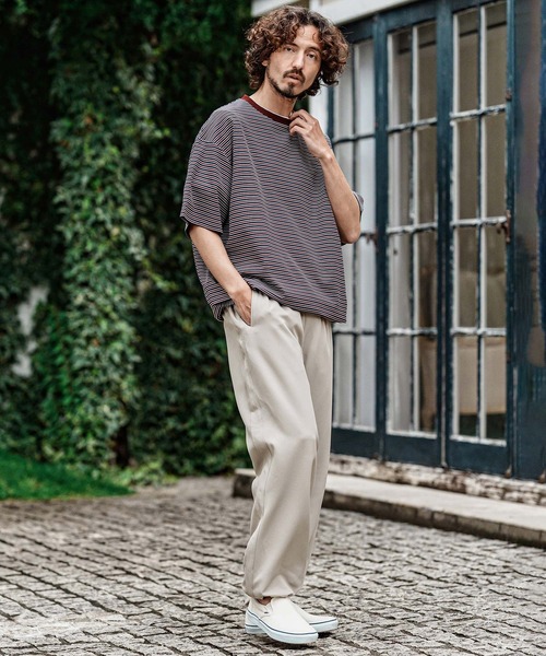 CAMBIO(カンビオ)の「mp15005- ストレッチワイドイージーストレートパンツ(その他パンツ・メンズ・ブラック/グレイッシュベージュ/ライトベージュ・XL/L/M)」の15枚目の写真
