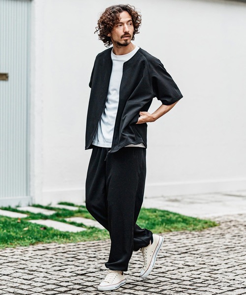 CAMBIO(カンビオ)の「mp15005- ストレッチワイドイージーストレートパンツ(その他パンツ・メンズ・ブラック/グレイッシュベージュ/ライトベージュ・XL/L/M)」の19枚目の写真