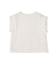 セール】ポリエステルレーヨンカラミ タックスリーブブラウス（シャツ