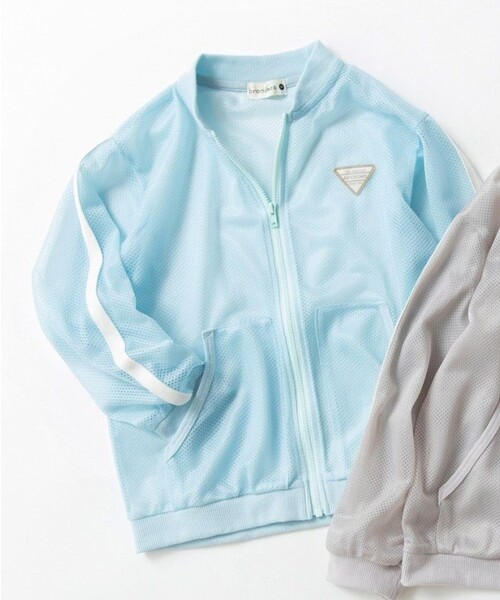 BRANSHES(ブランシェス)の「【虫よけ】メッシュジャケット(その他アウター・キッズ・サックスブルー/ライトグレー・120/90/110/100/130/150/140)」の3枚目の写真