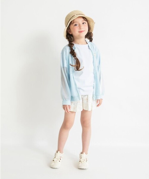 BRANSHES(ブランシェス)の「【虫よけ】メッシュジャケット(その他アウター・キッズ・サックスブルー/ライトグレー・120/90/110/100/130/150/140)」の4枚目の写真