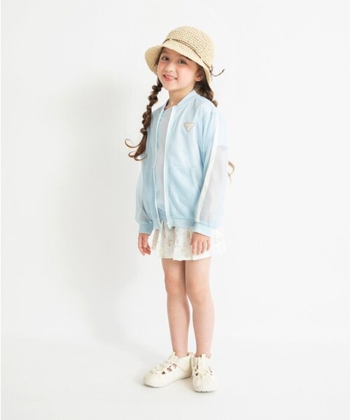 BRANSHES(ブランシェス)の「【虫よけ】メッシュジャケット(その他アウター・キッズ・サックスブルー/ライトグレー・120/90/110/100/130/150/140)」の5枚目の写真
