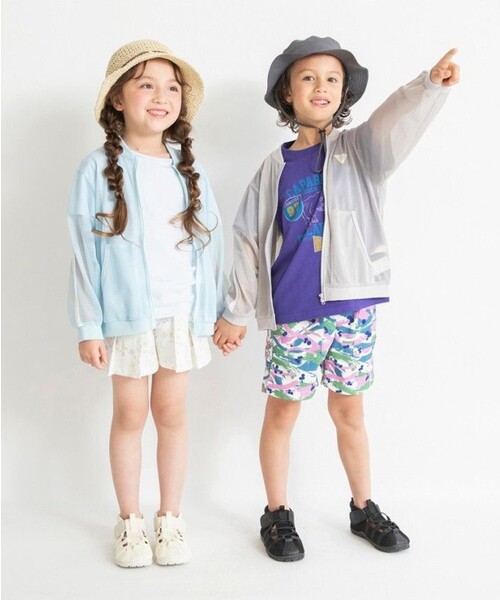 BRANSHES(ブランシェス)の「【虫よけ】メッシュジャケット(その他アウター・キッズ・サックスブルー/ライトグレー・120/90/110/100/130/150/140)」の9枚目の写真
