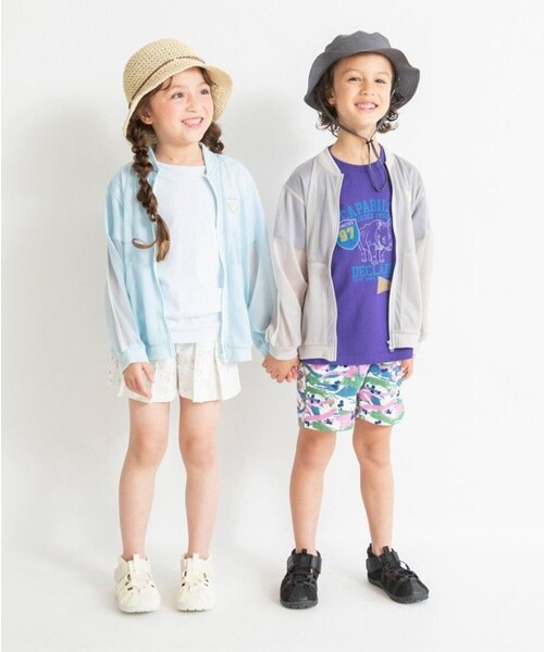 BRANSHES(ブランシェス)の「【虫よけ】メッシュジャケット(その他アウター・キッズ・サックスブルー/ライトグレー・120/90/110/100/130/150/140)」の10枚目の写真