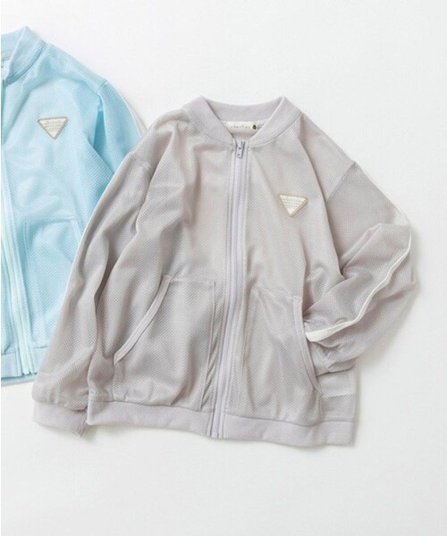 BRANSHES(ブランシェス)の「【虫よけ】メッシュジャケット(その他アウター・キッズ・サックスブルー/ライトグレー・120/90/110/100/130/150/140)」の13枚目の写真