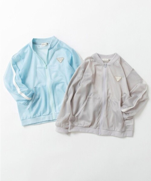BRANSHES(ブランシェス)の「【虫よけ】メッシュジャケット(その他アウター・キッズ・サックスブルー/ライトグレー・120/90/110/100/130/150/140)」の21枚目の写真