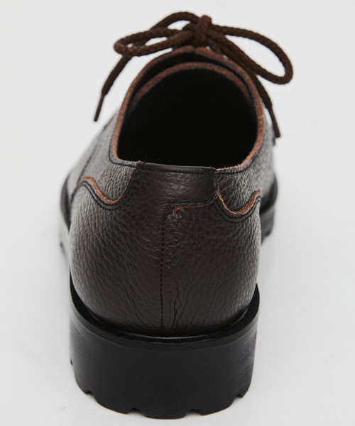 UNITED TOKYO（ユナイテッドトウキョウ）の「【残りわずか】5HOLE LEATHER DERBY SHOES　｜本革/牛革/リアルレザー/Vibramソール/軽量/滑り止め/クッション性/ビジネス/オフィスカジュアル/通勤/（モカシン/デッキシューズ・メンズ・ブラック/ダークブラウン・1/2/3）」の10枚目の写真